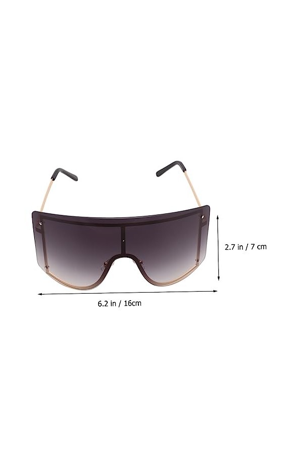 Yardwe 1 Paire De Lunettes De Soleil Pour Hommes Lunettes De Soleil DÉté Lunettes De Mode Pour Femmes Vêtements Décoration É