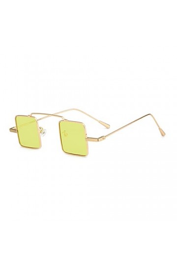 LUOXUEFEI De Soleil Lunettes Petites Lunettes De Soleil Carrées Hommes Noir Jaune Verre Rouge Petites Lunettes De Soleil Pour