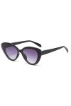 Dollger Lunettes de soleil œil de chat pour femme, vintage, rétro, tendance, pointues, œil de chat pour femme, protection UV,