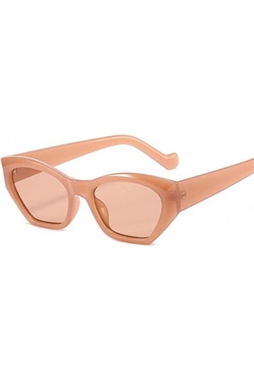 DIPISO des Lunettes de Soleil, Lunettes de Soleil Oeil de Chat Femme Petite Monture Lunettes de Soleil Femme Bonbons Couleurs