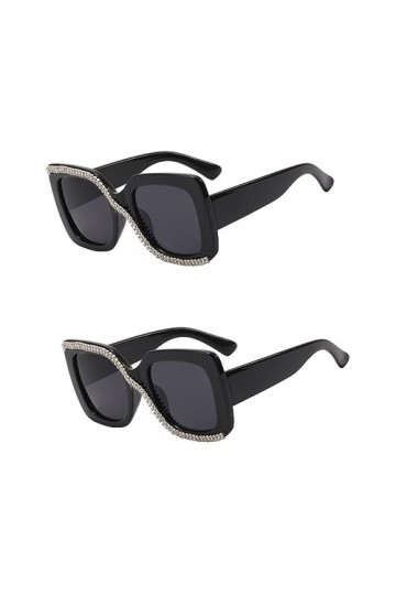 INOOMP 2 Pièces Femmes De Lunettes De Soleil Hommes Lunettes De Soleil Lunettes De Soleil Hommes À La Mode Lunettes De Soleil