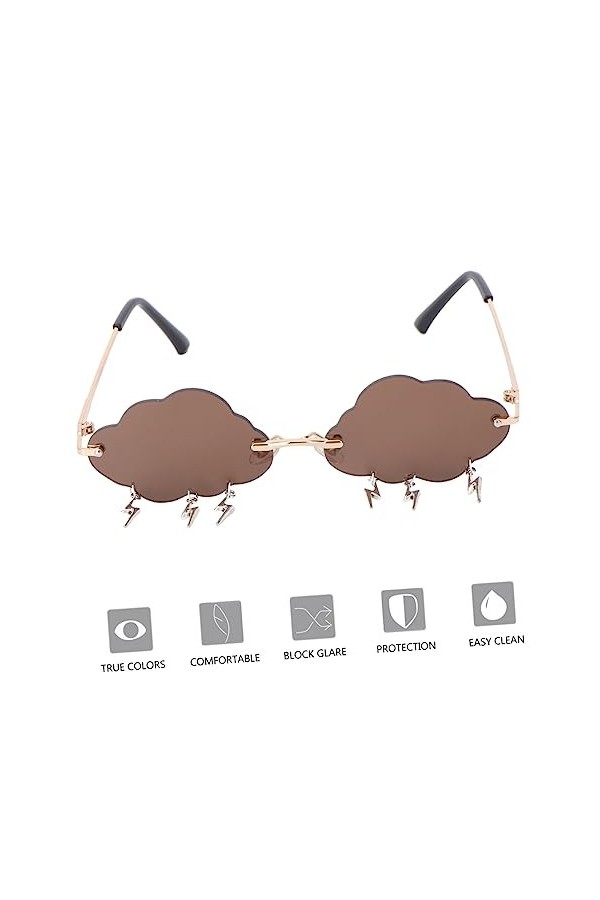 Didiseaon 3 Paires Lunettes De Soleil Nuage Lunettes De Soleil Pour Enfants Lunettes Amusantes Pour La Fête Des Lunettes De S