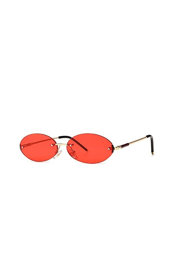 LUOXUEFEI De Soleil Lunettes Lunettes De Soleil Ovales Pour Hommes Lunettes De Soleil Sans Monture Pour Femmes Lunettes De So