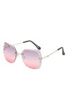 LUOXUEFEI De Soleil Lunettes Lunettes De Soleil Sans Monture Femmes Lunettes De Soleil Shades Square Eyewear