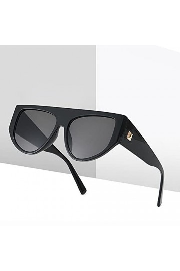 BANLV Lunettes de Soleil en résine pour Femmes Lunettes de Soleil irrégulières Style européen et américain pour Hommes
