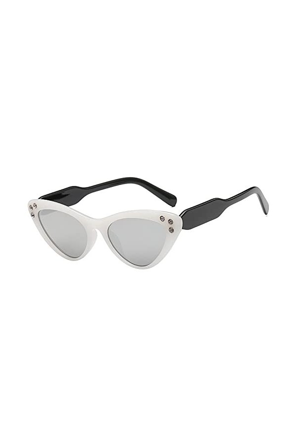 HAOMAO Marque Designer Vintage Uv400 Gradient Diamond Cat Eye Lunettes De Soleil pour Femmes 4