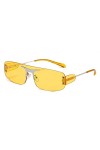 LUOXUEFEI De Soleil Lunettes Lunettes De Soleil Sans Monture Femmes Rectangle Lunettes De Soleil Hommes Shades Eyewear