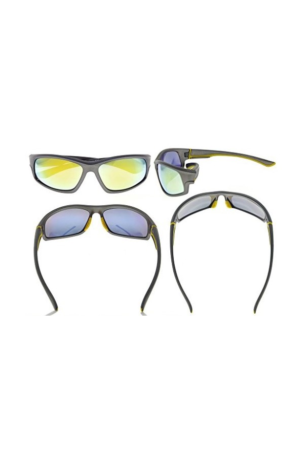 eyekepper Lunettes de Soleil Polarisees cerclees - Lunettes Sport TR90 Resistant Baseball Peche Jogging Conduite Promenade Go