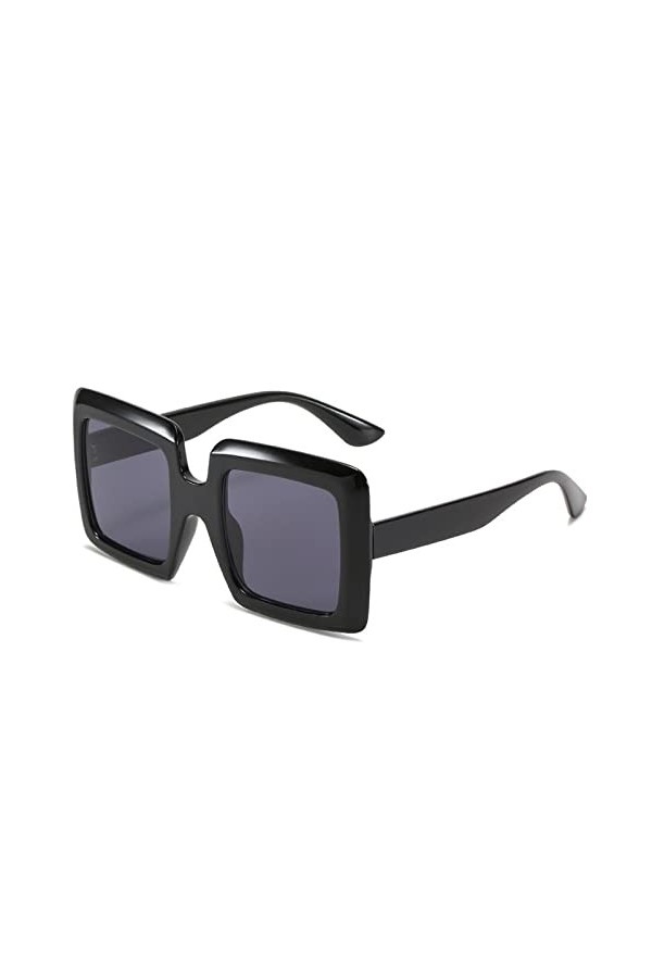 HCHES Mode lunettes de soleil carrées surdimensionnées pour femmes élégantes lunettes de soleil dégradé femme Uv400 lunettes,