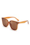 FEISEDY Lunettes de Soleil Rétro Oeil de Chat Polarisées Protection UV400 Lunettes Soleil Minimaliste pour Femme Homme Shade 