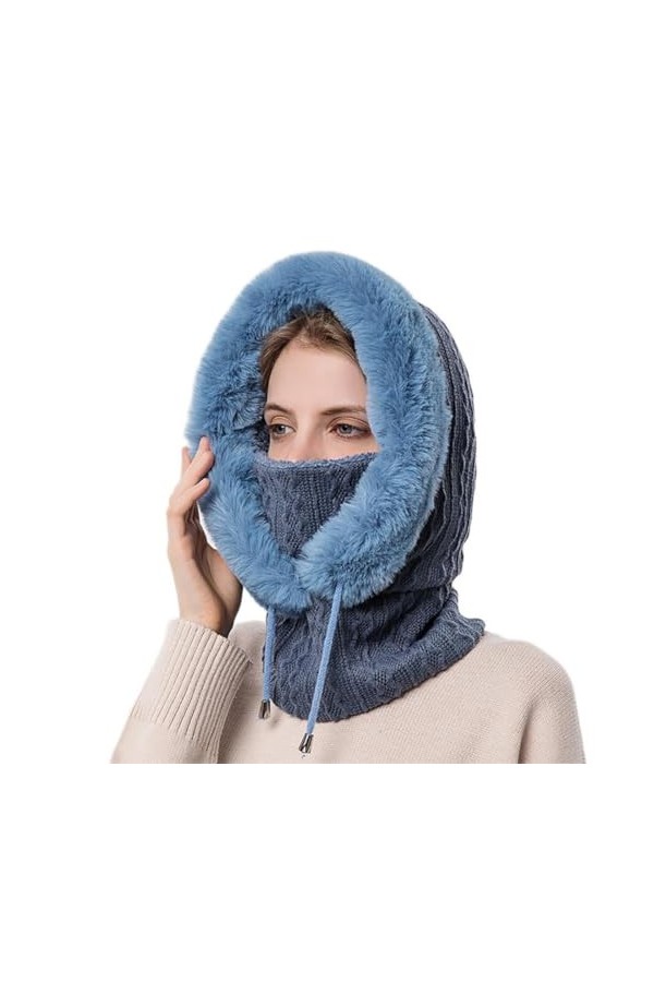 Cagoule cagoule pour femme - Bonnet dhiver chaud - Bonnet dhiver - Bonnet de ski - Bonnet de cyclisme - Bonnet de sport à e