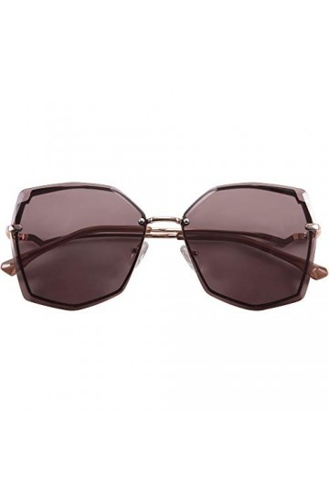 FEISEDY Femmes Papillon Lunettes De Soleil Surdimensionné Polygone Designer Cadre En Métal Gradient Octogone Lentille B2691