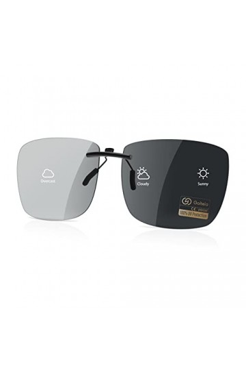 Goiteia lunettes de soleil polarisées à clipser sur lunettes de prescription hommes femmes, coupe compacte