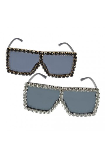 Holibanna 2 Pièces Des Lunettes De Soleil Lunettes Bling Bling Lunettes De Soleil Femme Pour Fête Lunettes De Soleil à La Mod