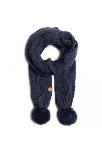 Pepe Jeans London Ensemble écharpe et gants Sofia 2 en 1 pour femme océan foncé taille unique , Bleu océan foncé, taille u