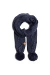 Pepe Jeans London Ensemble écharpe et gants Sofia 2 en 1 pour femme océan foncé taille unique , Bleu océan foncé, taille u