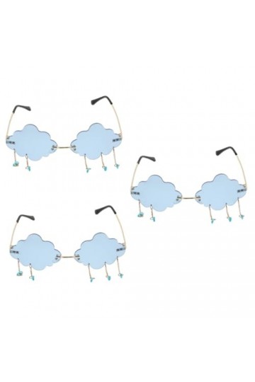 Didiseaon 2 Pièces Lunettes De Pluie Nuage Lunettes De Soleil Sans Monture Homme Sans Lunettes De Soleil Lunettes De Mode Pou