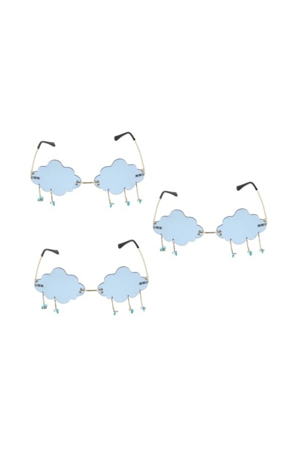 Didiseaon 2 Pièces Lunettes De Pluie Nuage Lunettes De Soleil Sans Monture Homme Sans Lunettes De Soleil Lunettes De Mode Pou