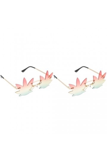 TENDYCOCO 2 Pièces Lunettes De Soleil Irrégulières Lunettes De Soleil Unisexes Lunettes De Coeur Accessoires De Bal Cadeau Po