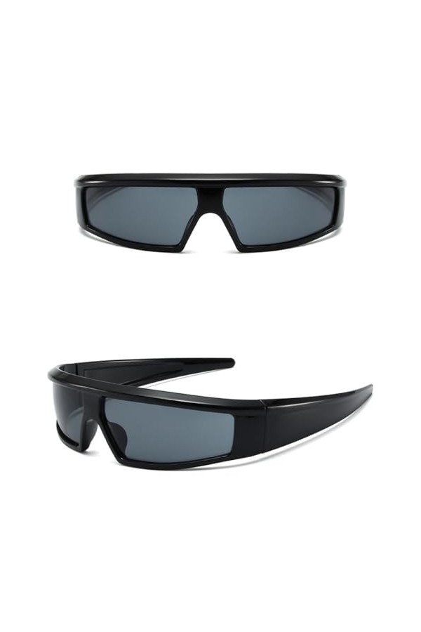 MUTYNE Punk Sports Femmes Hommes Lunettes de Soleil Luxe Rectangle Lunettes de Soleil pour Femmes Nuances Vintage Lunettes UV