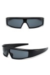 MUTYNE Punk Sports Femmes Hommes Lunettes de Soleil Luxe Rectangle Lunettes de Soleil pour Femmes Nuances Vintage Lunettes UV