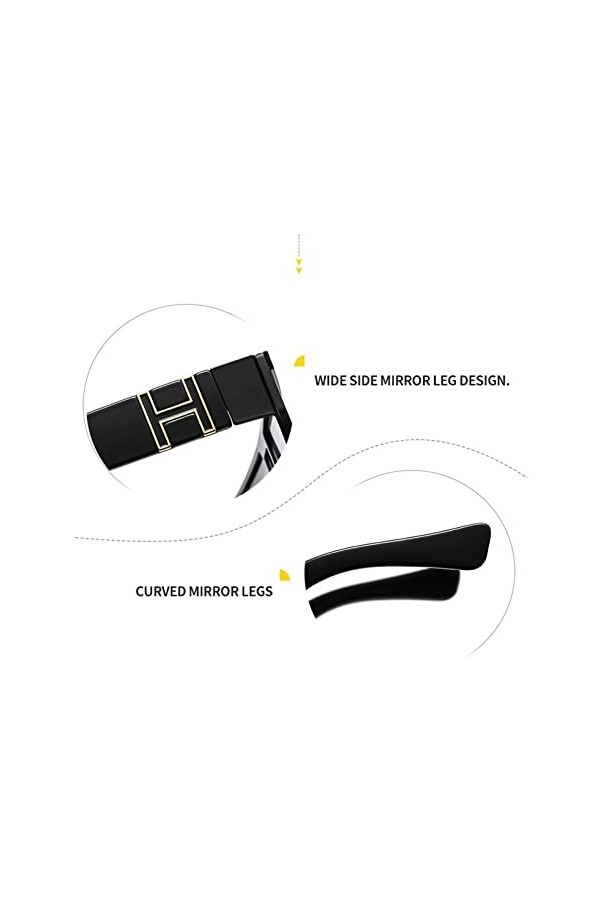 UNDIFY Lunettes De Soleil Lunettes De Soleil Lunettes De Protection Solaire UV For Hommes Lunettes De Soleil Lunettes De Sole