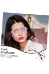 TENDYCOCO 1 Paire De Lunettes De Soleil Nuage Lunettes De Soleil Pompon Lunettes De Soleil Cool Lunettes Rave Lunettes De Fêt
