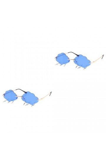 GALPADA 2 Paires Lunettes De Soleil Nuage Lunettes De Soleil Dames Lunettes De Soleil Halloween Hommes Lunettes De Soleil Lun