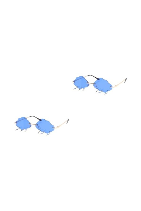 GALPADA 2 Paires Lunettes De Soleil Nuage Lunettes De Soleil Dames Lunettes De Soleil Halloween Hommes Lunettes De Soleil Lun