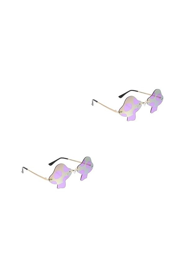 SOIMISS 2 Pièces Lunettes De Soleil Dhalloween Lunettes Pour Femmes Lunettes Cool En Forme De Lunettes De Mode Pour Femmes T