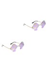 SOIMISS 2 Pièces Lunettes De Soleil Dhalloween Lunettes Pour Femmes Lunettes Cool En Forme De Lunettes De Mode Pour Femmes T