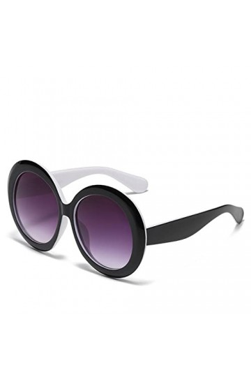 HCHES lunettes de soleil rondes à grand cadre lunettes de soleil pour femmes lunettes de soleil de personnalité de photograph