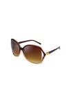 SQUAD Lunettes de soleil pour femme - Grande taille - Protection 100% UV400, 3ew981c3 marron. Doré