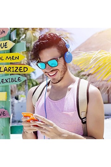 Perfectmiaoxuan Lunettes de soleil polarisées hommes femmes Mode Sommer Vacances Extérieur Conduite Pêche Course à pied incas