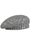 Seeberger Béret en Tricot Salvirola béret Basque Taille Unique - Gris Clair 