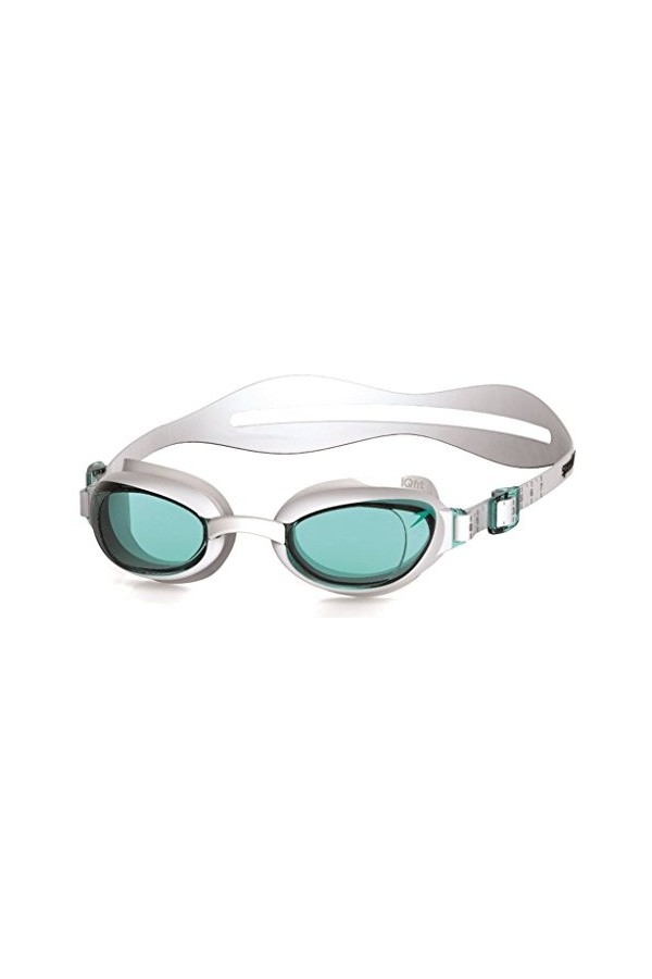 Speedo Aquapure Lunettes de natation Femme, Blanc/Bleu, Taille Unique