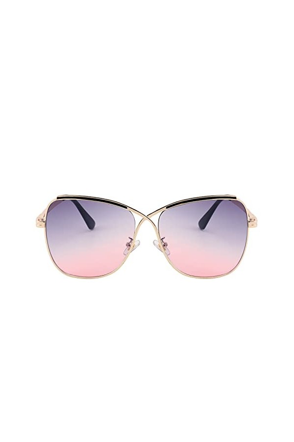 FEISEDY Classique Lunette de Soleil pour Femme e Homme Surdimensionnées Protection UV400 Mode Lunette de Soleil B2738