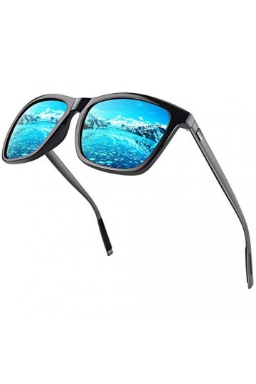 CGID Lunettes de Soleil Hommes Femmes Polarisée, Al-Mg Métal Temple Classique Retro Sport UV400 Lunettes de Soleil