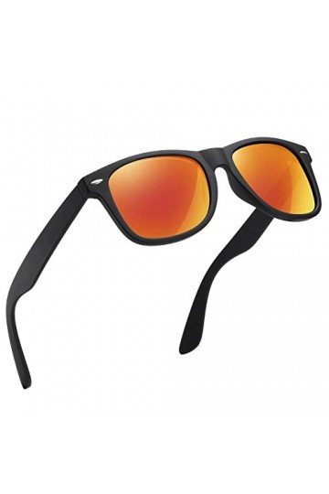 wearPro Lunettes de Soleil Homme Polarisées Pour Hommes et Femmes Protection Style Classique Lunettes Ultralégères Verres Ant