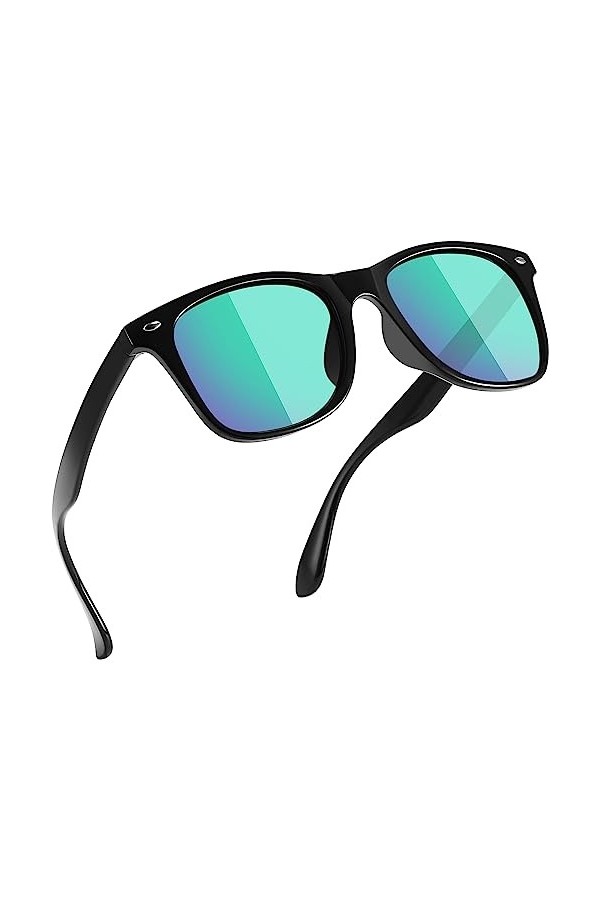 Dollger Lunettes de soleil polarisées TR90 Frame Lunettes de soleil légères pour hommes Femmes Protection UV Style vintage