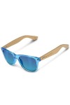 Navaris Lunettes de soleil UV400 - En bois pour hommes et femmes - Branches en bambou - Lunettes en bois avec étui - différen