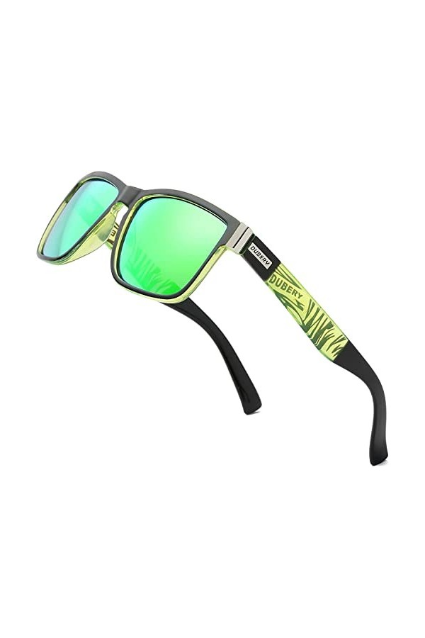 DUBERY Lunettes de soleil polarisées pour homme - Pour lextérieur - Pour la pêche - Vert