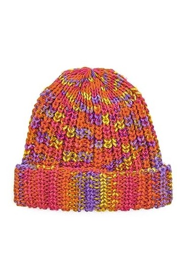 collezione alessandro Baila Bonnet tricoté, Rose, Taille Unique Femme