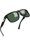 Joopin Lunette de Soleil Homme Polarisée - Lunette de Soleil Homme Olive Vert Tendance Vintage UV400 pour Conduite et Voyage