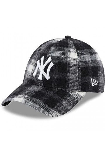 New Era 9Forty Femme Cap - Plaid New York Yankees Noir