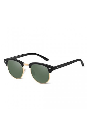 LumiSyne Mode Lunettes De Soleil Polarisées Hommes Femmes Ultra Léger Semi-cerclées Monture Carré Protection UV 400 Conduite 