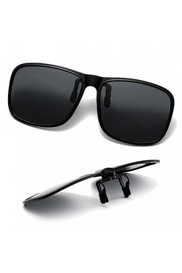 SULIVES Lunettes de soleil polarisées à clipser pour homme et femme - Protection UV400 anti-reflet - Pour conduite, voyage, s