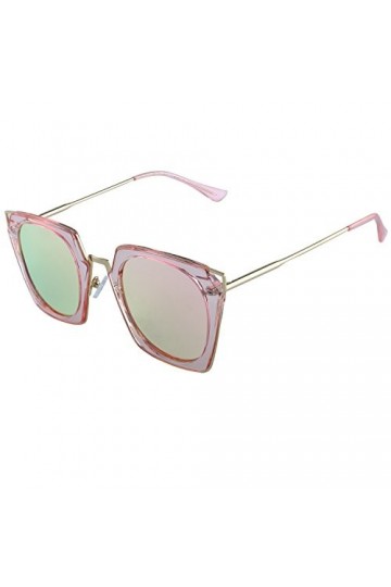 Duco polarisants Place Femmes Lunettes de soleil Œil de chat Ladies Rimmed Fashion Frame W001 Rose 