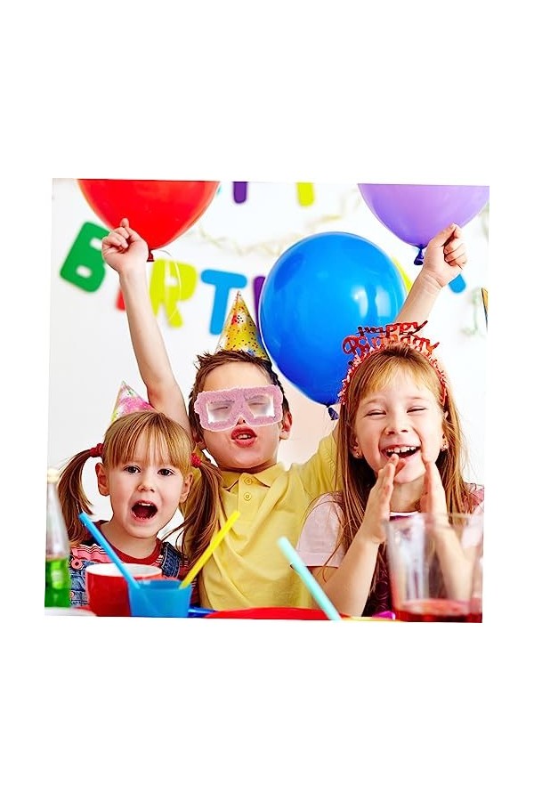 ABOOFAN 3 Pièces Lunettes Drôles Lunettes De Fête Lunettes De Soleil De Mode Pour Femmes Lunettes De Soleil Floues En Peluche