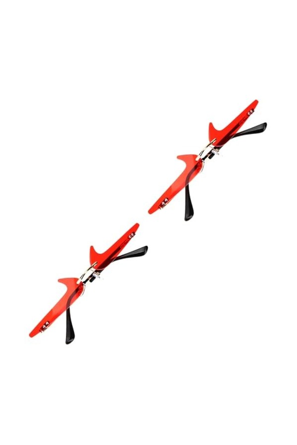 Gadpiparty 2 Pièces Lunettes Drôles Lunettes De Soleil Pour Femmes Robe De Soirée Lunettes De Soleil Lunettes Sans Monture En